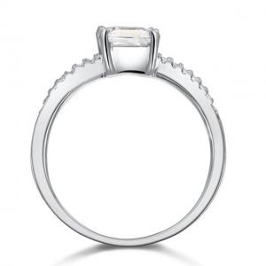 Inel Borealy Argint 925 Simulated Diamond ZIRCONIA Logodna Princess Lux Marimea 7 [4]