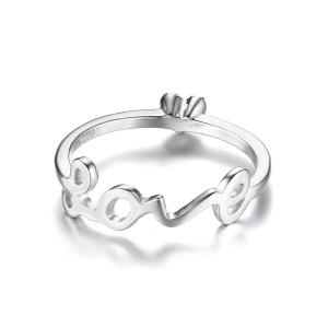 Inel Love you in my heart Pink – marimea 6 [3]