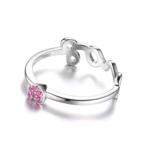 Inel Love you in my heart Pink – marimea 7 [2]