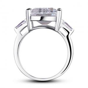 Inel Borealy Argint 925 Simulated Diamond 4 carate Marquise Pear Marimea 6 [3]