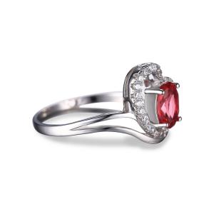 Inel Pink Love Safir Logodna marimea 7 [1]