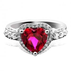 Inel Borealy Rubin 3 carate Red Love Marimea 7 [3]