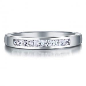 Inel Borealy Argint 925 Semi Eternity White Marimea 6 [0]