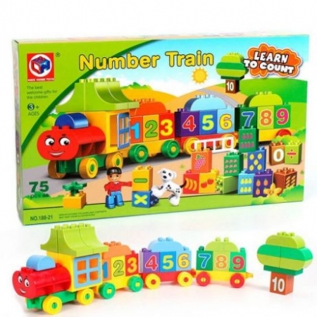 Joc creativ de construit Number Train - Learn to Count [0]