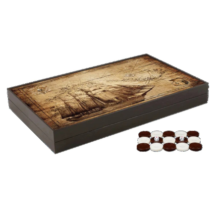 Joc de Table Lemn Lacuit – Cadou Bărbați SHIP Antique [0]