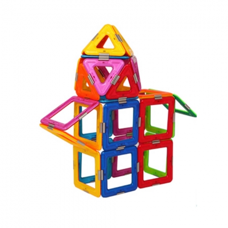 Joc Magnetic Educativ de Constructie 3D Magspace 36 Piese – Colorful World Set [1]