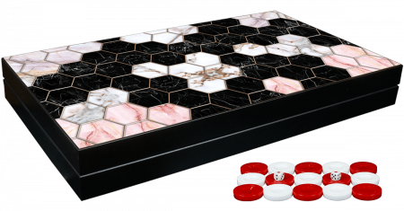 Joc Table Backgammon - Marble Star, calitate premium 40cm x 25cm [3]