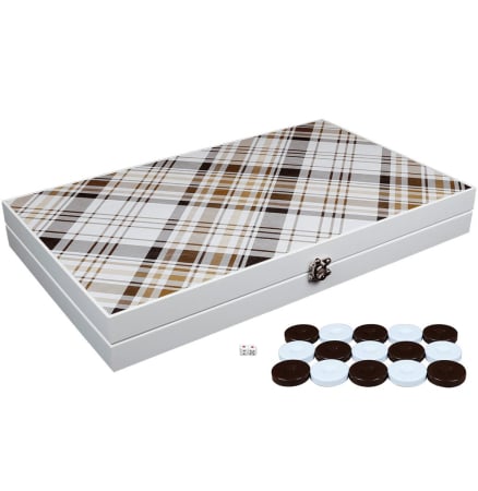 Cadouri de Mos Craciun - Joc Table Backgammon - LEATHER, calitate premium 49 X 30 cm