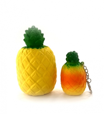 Jucarie Squishy - Ananas mare si mic breloc [0]