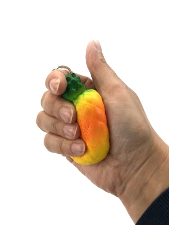 Jucarie Squishy - Ananas mare si mic breloc [2]