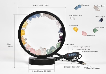 Lampa Echilibrare Chakre Cristale Naturale [1]