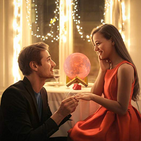 Lampa Luna 3D Moon by Borealy cu telecomanda si 16 culori [0]