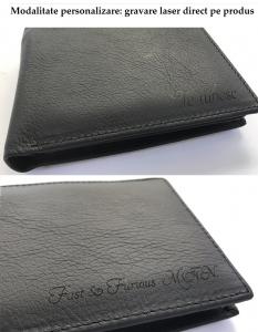 Set Leather Wallet Bank Note Brown S.T. Dupont si Note Pad Burgundy Hugo Boss [3]