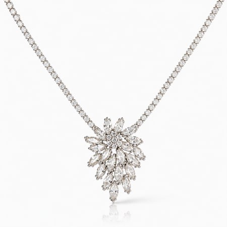 Bijuterii - Lumière Bridal – Colier Statement cu Cristale Strălucitoare