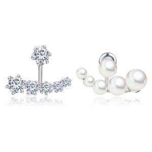 Cercei Borealy Jacket Asimetrical Pearl Zirconia [0]