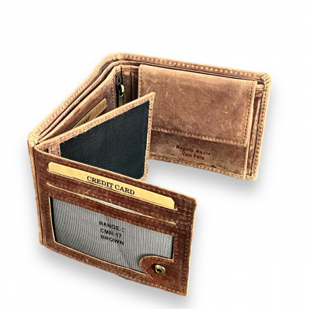 Portofel Piele Naturala Brown [5]