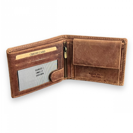 Portofel Piele Naturala Brown [4]