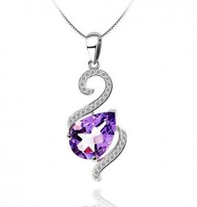 Luxury Ametist 3,15 carate Colier Argint 925 [0]
