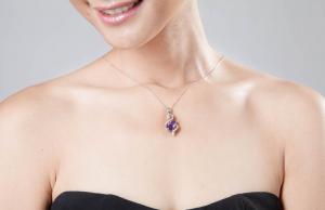 Luxury Ametist 3,15 carate Colier Argint 925 [1]