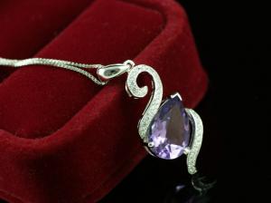 Luxury Ametist 3,15 carate Colier Argint 925 [2]