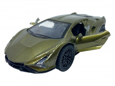 Masinuta copii metalica - Lamborghini Dark Green - cu usi ce se deschid [0]