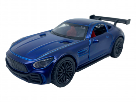 Masinuta copii metalica - Albastra - cu usi ce se deschid [4]