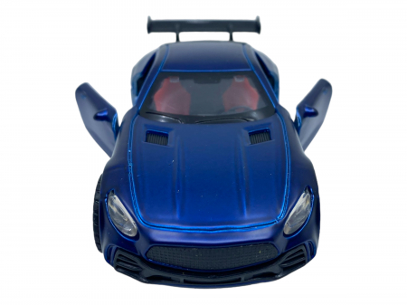 Masinuta copii metalica - Albastra - cu usi ce se deschid [3]