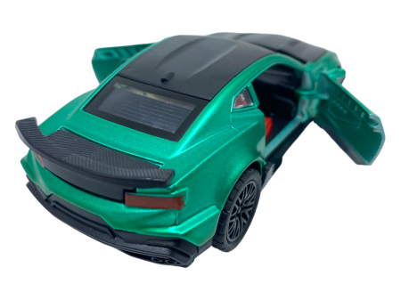 Masinuta copii metalica - Verde siclam - cu usi ce se deschid [1]