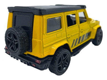 Masinuta copii metalica - SUV galben - cu usi ce se deschid [1]
