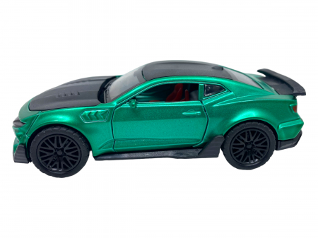 Masinuta copii metalica - Verde siclam - cu usi ce se deschid [5]