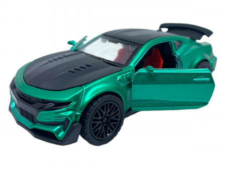 Masinuta copii metalica - Verde siclam - cu usi ce se deschid [0]