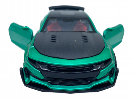 Masinuta copii metalica - Verde siclam - cu usi ce se deschid [3]