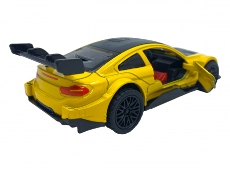 Masinuta copii metalica - Galben cu Negru - cu usi ce se deschid [1]