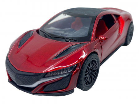 Masinuta copii metalica - Rosu inchis - cu usi ce se deschid [5]