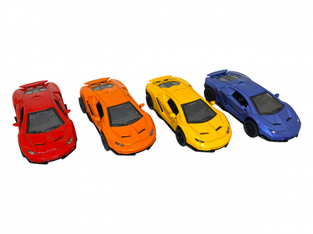 Masinuta Metalica Lamborghini (cu usi ce se deschid) - Jucarie - 13 x 5 cm [4]