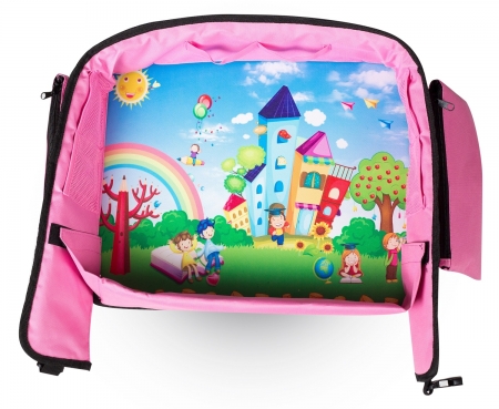 Masuta Calatorie / Tavita ROZ de copii pentru masina si carut KIDSMARTER. Perfecta pentru joaca, mancare, desen, cand sunteti pe drum [1]