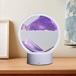 Moving Sand Art - Lampa decorativa clepsidra, nisipuri miscatoare [2]