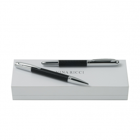 Set Elegance Black pix și roller Nina Ricci si Cercei Borealy Large One Diamond Round [3]