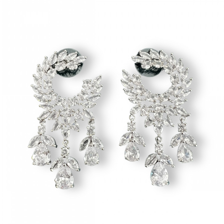 Cercei Zirconia Diamonds Leaf Olive Drops [3]