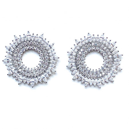 Round Marquise Cut Diamonds Cercei [1]