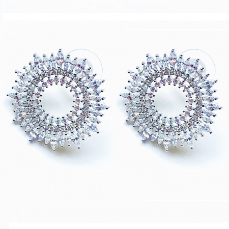 Round Marquise Cut Diamonds Cercei [0]