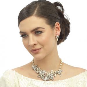 Set Borealy Pearl Colier şi Cercei Opulent Luxury Wedding [1]