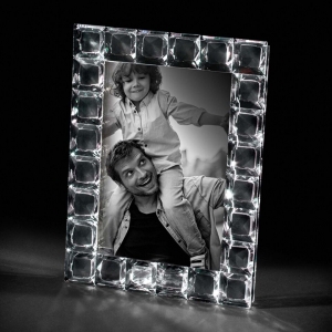 Rama foto cristal QUADRETTI 13 X 18  "LUX"  Desk by Chinelli, made in Italy [0]