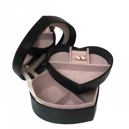 Cadou Cutie Bijuterii Inima si Cercei Gold Heart [0]