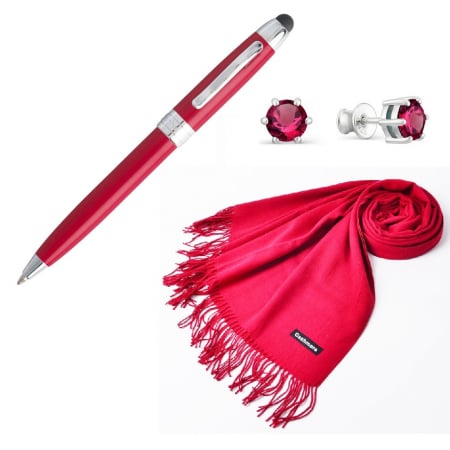 Pix Red Lady Cacharel & Esarfa Casmir Rosie [5]