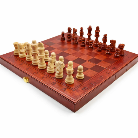 Set Șah Piele Premium Cadou Elegant Bărbați [0]