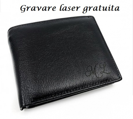 Portofel Black Leather with Pen [0]