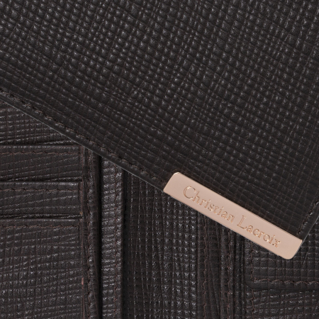Portofel Christian Lacroix More Money Brown piele naturala si Cravata Matase Borealy [1]