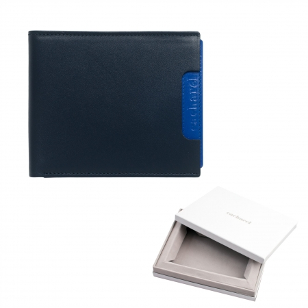 Portofel London Blue Cacharel piele naturala & Cravata Matase Borealy [6]