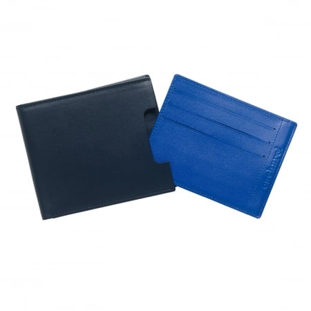 Portofel London Blue Cacharel piele naturala & Cravata Matase Borealy [2]